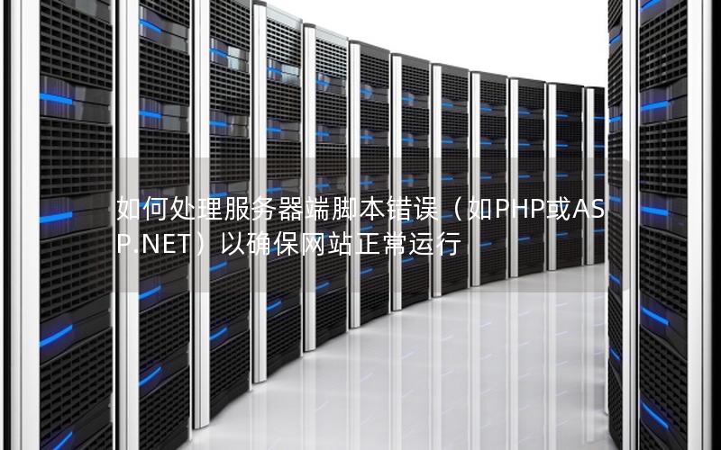 如何处理服务器端脚本错误（如PHP或ASP.NET）以确保网站正常运行