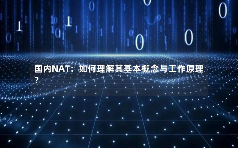 国内NAT：如何理解其基本概念与工作原理？