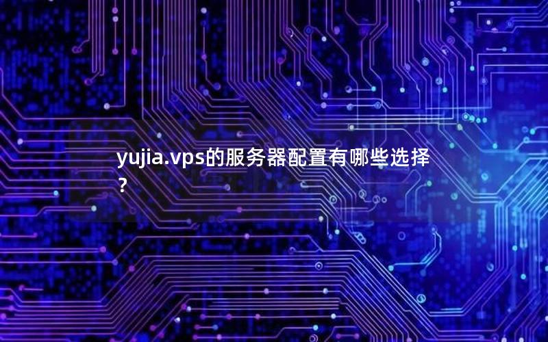 yujia.vps的服务器配置有哪些选择？