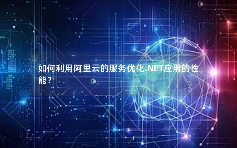 如何利用阿里云的服务优化.NET应用的性能？