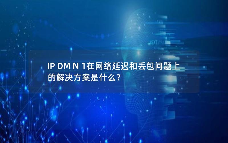 IP DM N 1在网络延迟和丢包问题上的解决方案是什么？