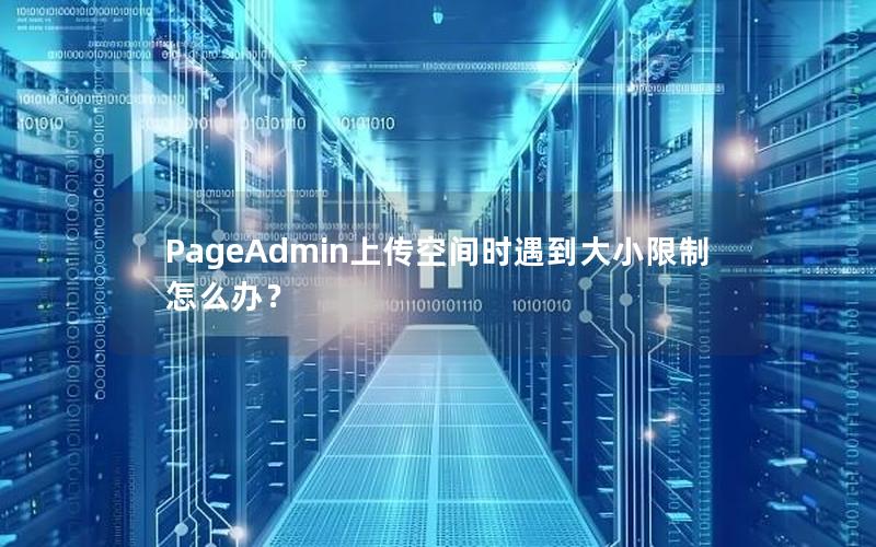 PageAdmin上传空间时遇到大小限制怎么办？