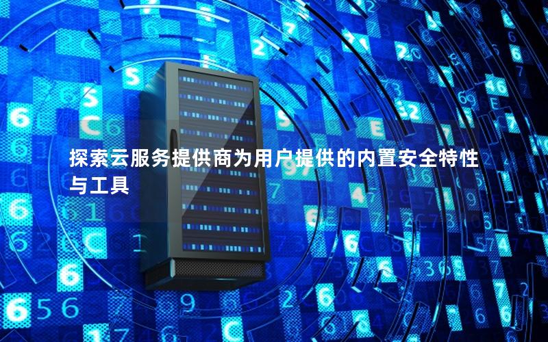 探索云服务提供商为用户提供的内置安全特性与工具