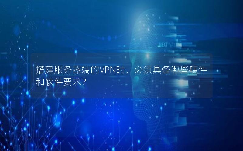 搭建服务器端的VPN时，必须具备哪些硬件和软件要求？