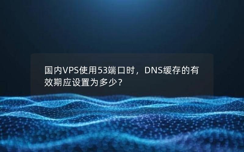 国内VPS使用53端口时，DNS缓存的有效期应设置为多少？