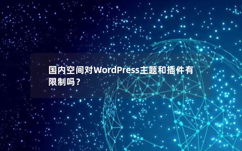 国内空间对WordPress主题和插件有限制吗？