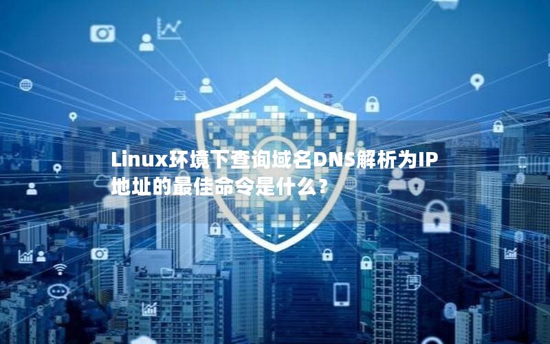 Linux环境下查询域名DNS解析为IP地址的最佳命令是什么？