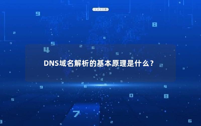 DNS域名解析的基本原理是什么？