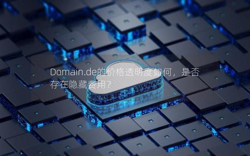 Domain.de的价格透明度如何，是否存在隐藏费用？