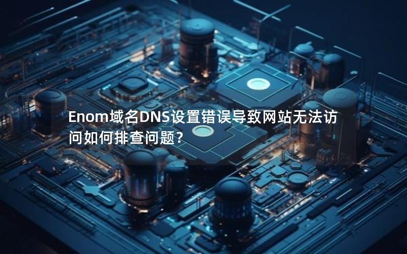 Enom域名DNS设置错误导致网站无法访问如何排查问题？