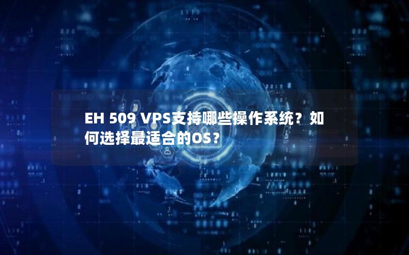 EH 509 VPS支持哪些操作系统？如何选择最适合的OS？