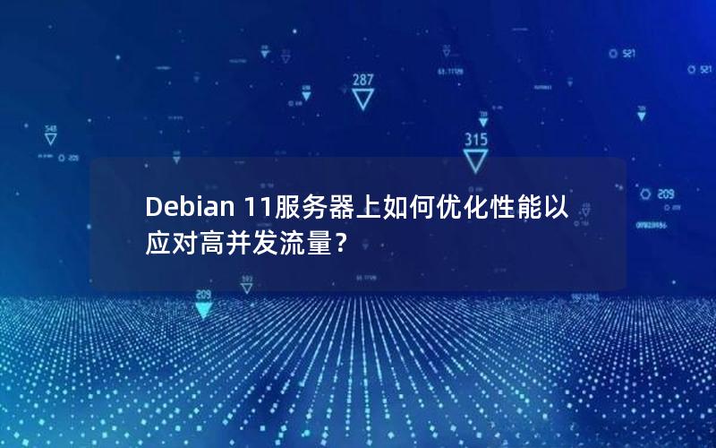 Debian 11服务器上如何优化性能以应对高并发流量？