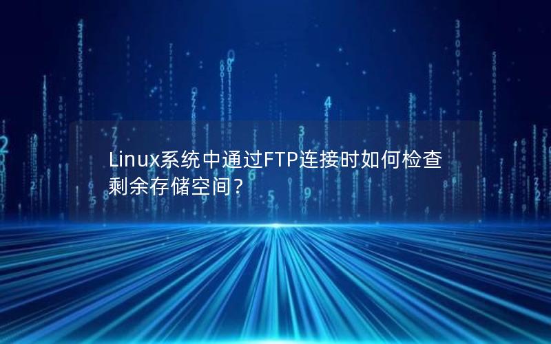 Linux系统中通过FTP连接时如何检查剩余存储空间？