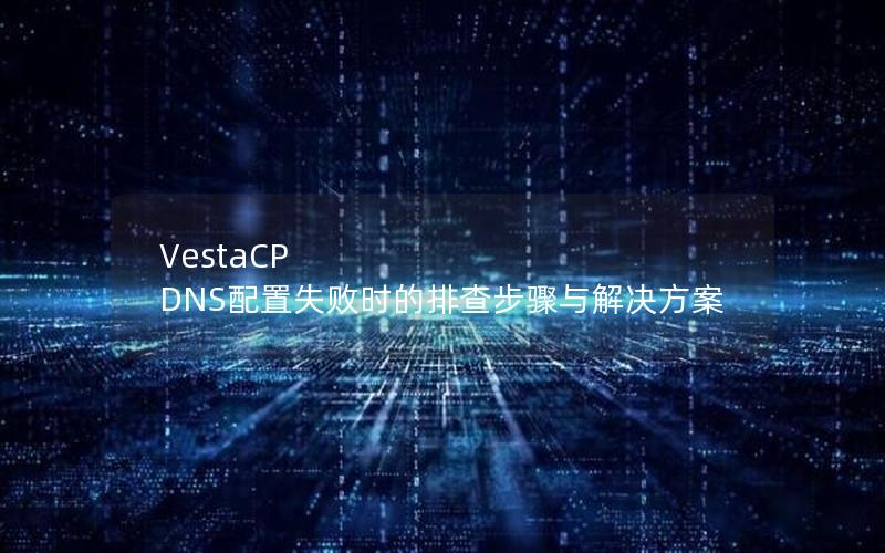 VestaCP DNS配置失败时的排查步骤与解决方案