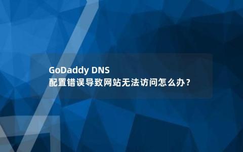 GoDaddy DNS 配置错误导致网站无法访问怎么办？