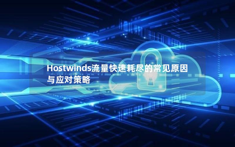 Hostwinds流量快速耗尽的常见原因与应对策略