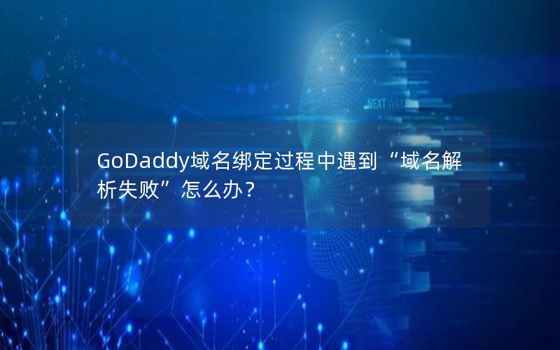 GoDaddy域名绑定过程中遇到“域名解析失败”怎么办？