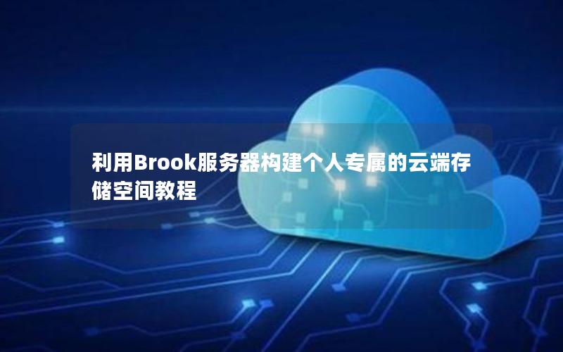 利用Brook服务器构建个人专属的云端存储空间教程