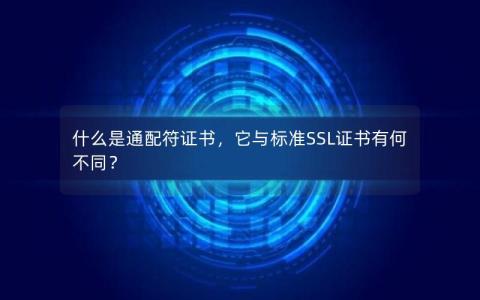 什么是通配符证书，它与标准SSL证书有何不同？