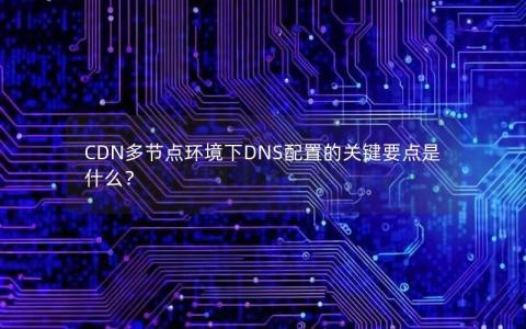 CDN多节点环境下DNS配置的关键要点是什么？