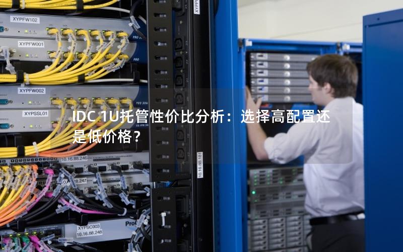 IDC 1U托管性价比分析：选择高配置还是低价格？