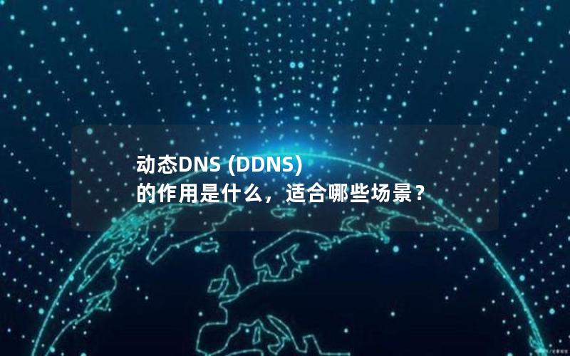 动态DNS (DDNS) 的作用是什么，适合哪些场景？