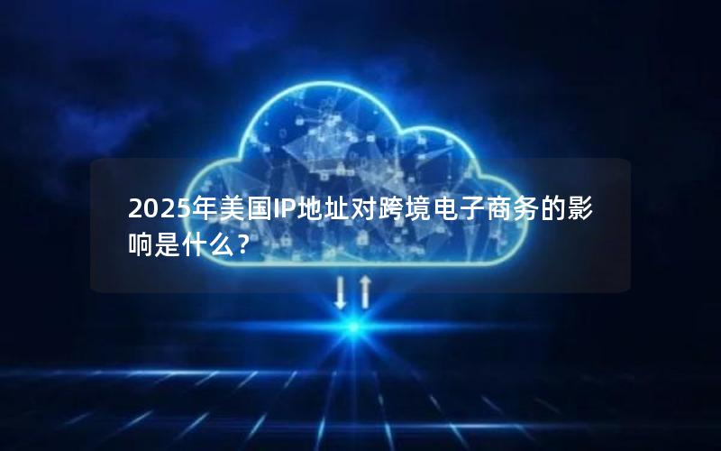 2025年美国IP地址对跨境电子商务的影响是什么？