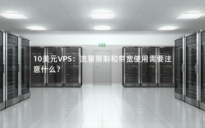 10美元VPS：流量限制和带宽使用需要注意什么？