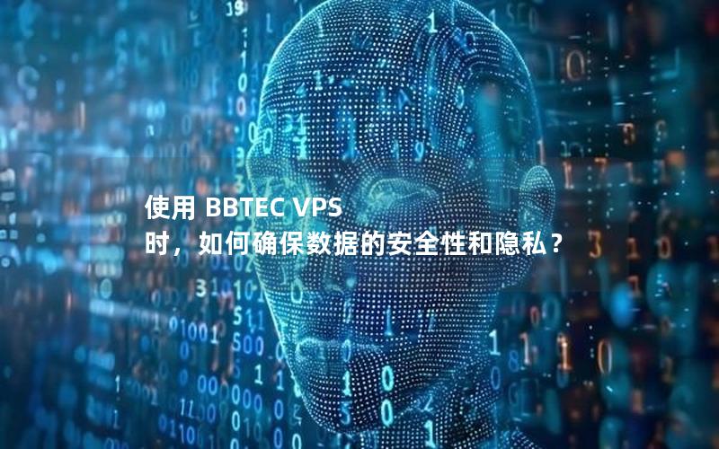 使用 BBTEC VPS 时，如何确保数据的安全性和隐私？