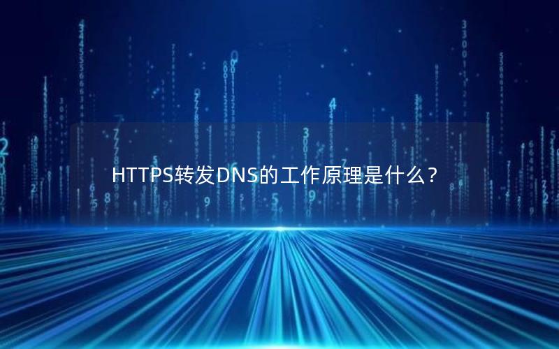 HTTPS转发DNS的工作原理是什么？