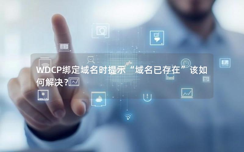 WDCP绑定域名时提示“域名已存在”该如何解决？