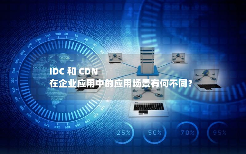 IDC 和 CDN 在企业应用中的应用场景有何不同？