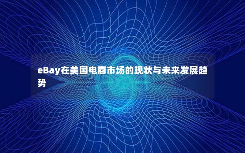 eBay在美国电商市场的现状与未来发展趋势