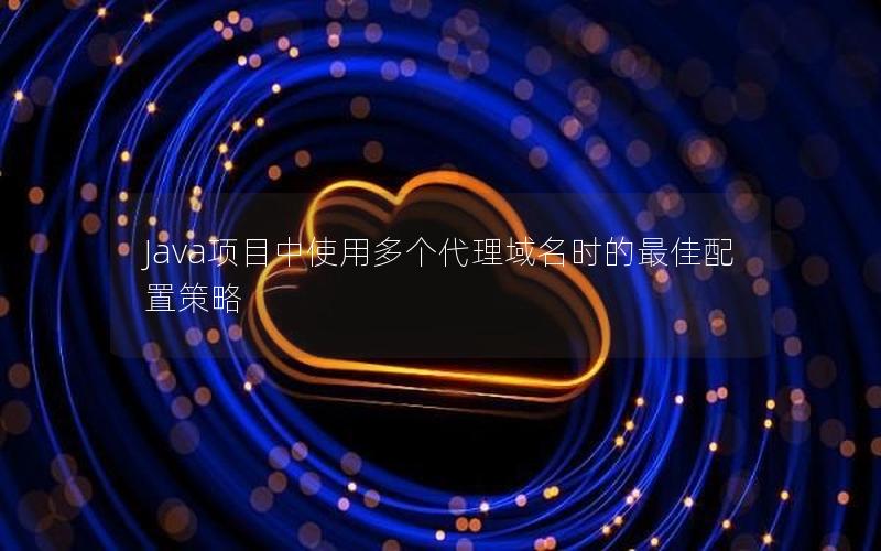 Java项目中使用多个代理域名时的最佳配置策略