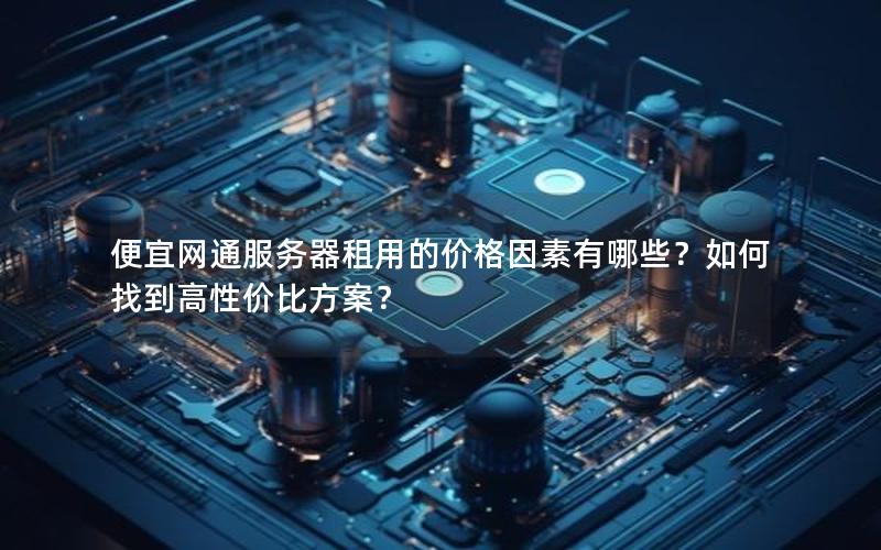 便宜网通服务器租用的价格因素有哪些？如何找到高性价比方案？