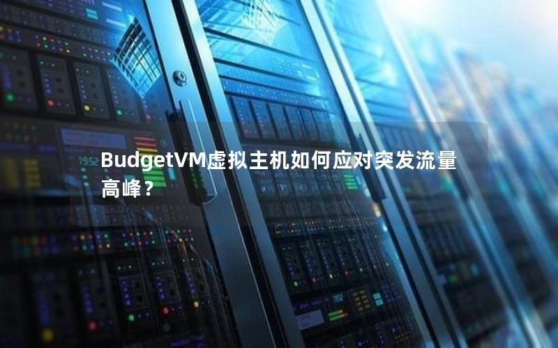 BudgetVM虚拟主机如何应对突发流量高峰？