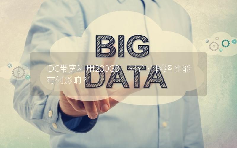 IDC带宽租用200GB：对企业网络性能有何影响？