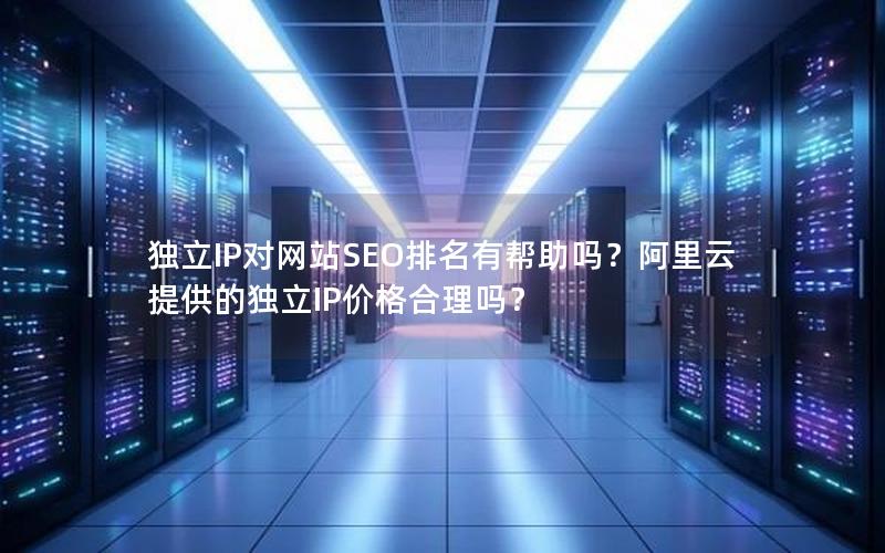 独立IP对网站SEO排名有帮助吗？阿里云提供的独立IP价格合理吗？