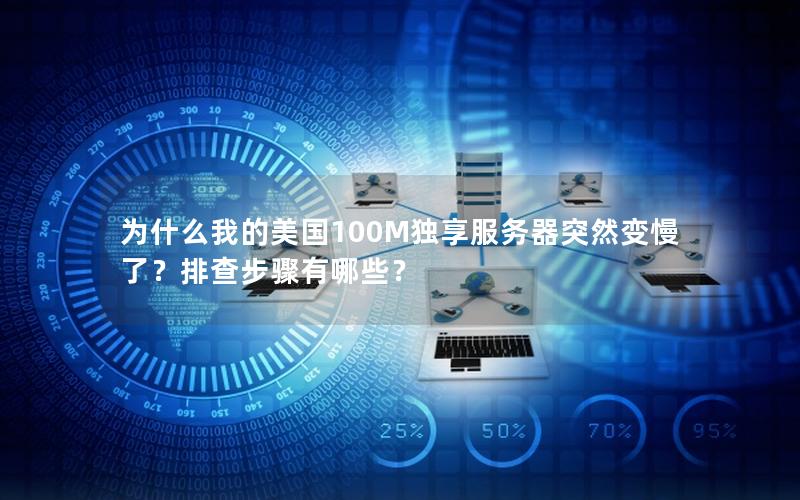 为什么我的美国100M独享服务器突然变慢了？排查步骤有哪些？