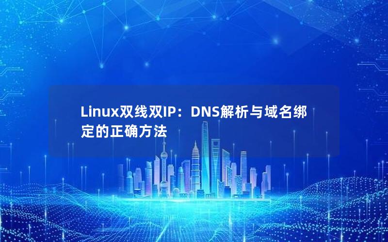 Linux双线双IP：DNS解析与域名绑定的正确方法