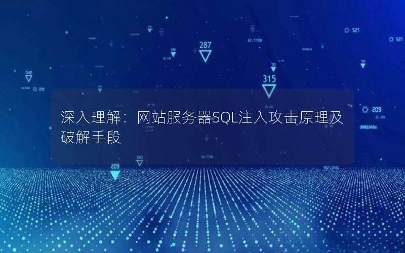 深入理解：网站服务器SQL注入攻击原理及破解手段