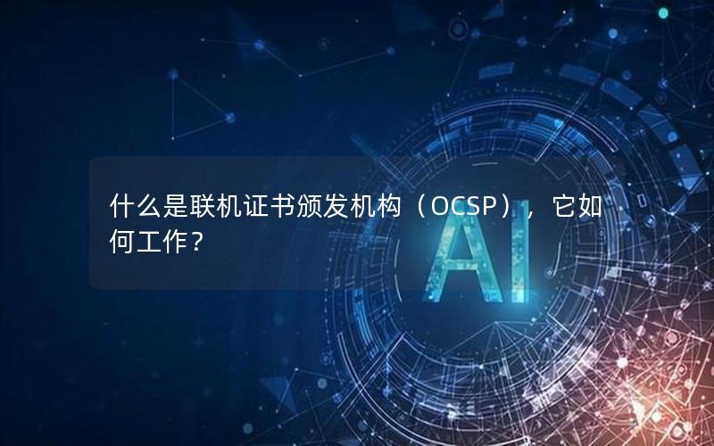 什么是联机证书颁发机构（OCSP），它如何工作？