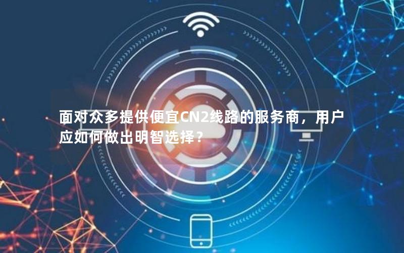 面对众多提供便宜CN2线路的服务商，用户应如何做出明智选择？