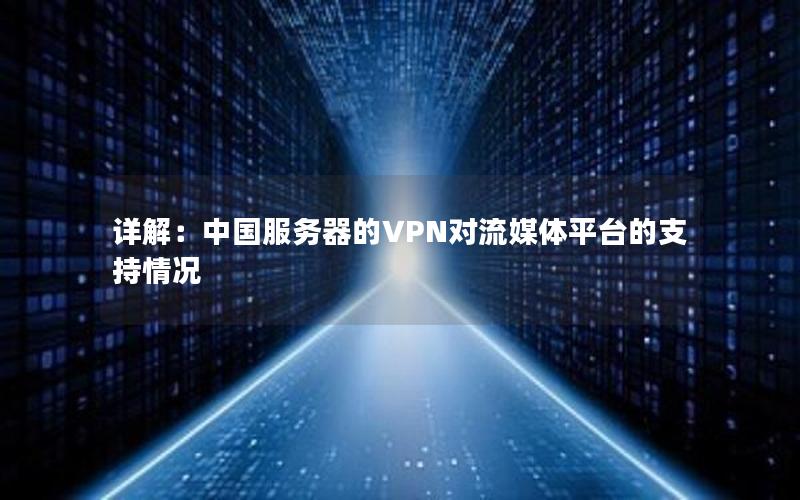 详解：中国服务器的VPN对流媒体平台的支持情况