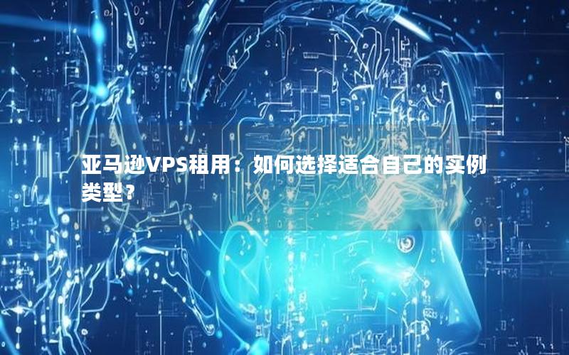 亚马逊VPS租用：如何选择适合自己的实例类型？