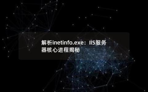 解析inetinfo.exe：IIS服务器核心进程揭秘