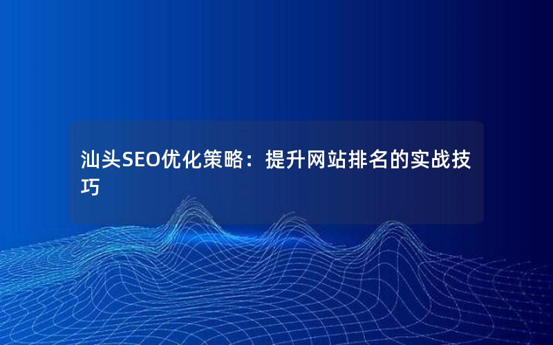 汕头SEO优化策略：提升网站排名的实战技巧