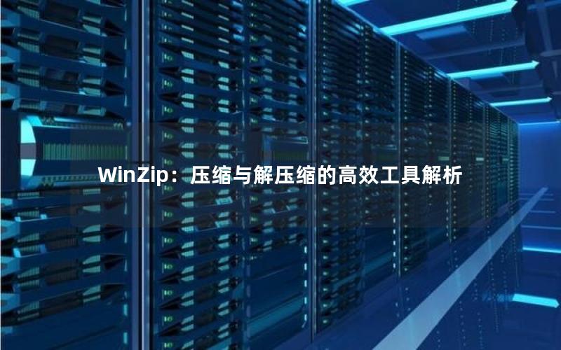 WinZip：压缩与解压缩的高效工具解析