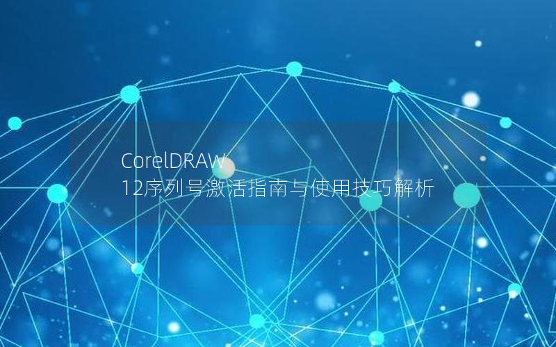 CorelDRAW 12序列号激活指南与使用技巧解析