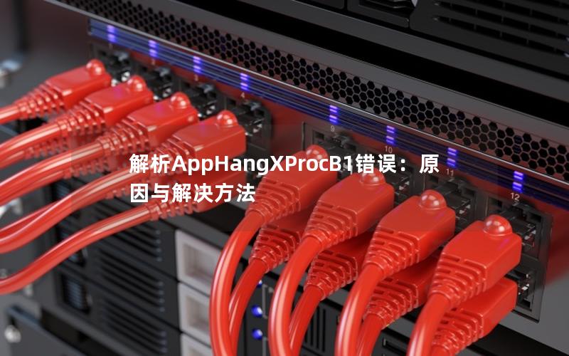 解析AppHangXProcB1错误：原因与解决方法